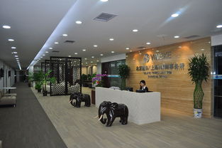 北京盈科 上海 律师事务所大气商务的办公场所